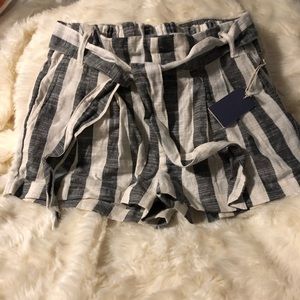 Striped dress shorts